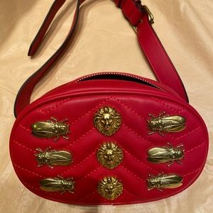 Red Fanny Pack / crossbody